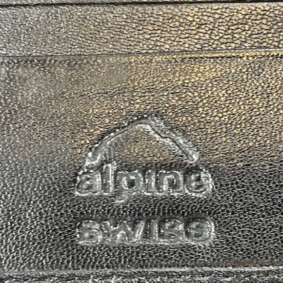Alpine Swiss Black Soft Leather Bifold Wallet Made in India - Picture 5 of 14